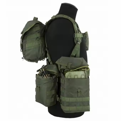 Arnesso personalizzato colore verde giubbotto tattico rig di petto pesante