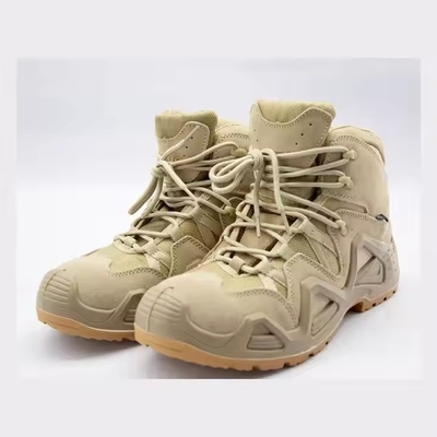 Gioielli da combattimento anti-slip all'ingrosso Giungla Split Suede Outsole PU Rubber Tactical Boots per uomini