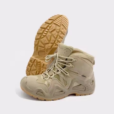 Gioielli da combattimento anti-slip all'ingrosso Giungla Split Suede Outsole PU Rubber Tactical Boots per uomini