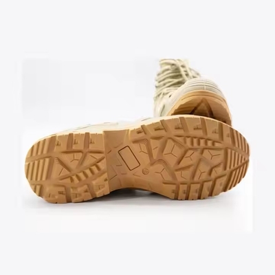 Gioielli da combattimento anti-slip all'ingrosso Giungla Split Suede Outsole PU Rubber Tactical Boots per uomini