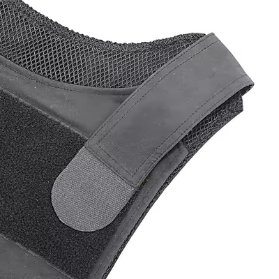 Nero Dimensione regolabile Sicurezza anti-coltello Vesticchia tattica di protezione personale per uomini