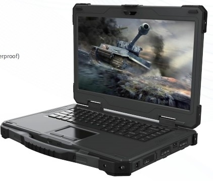 Militare rinforzare notebook, rinforzare labtop, 14 pollici Single Screen Rugged portatile laptop