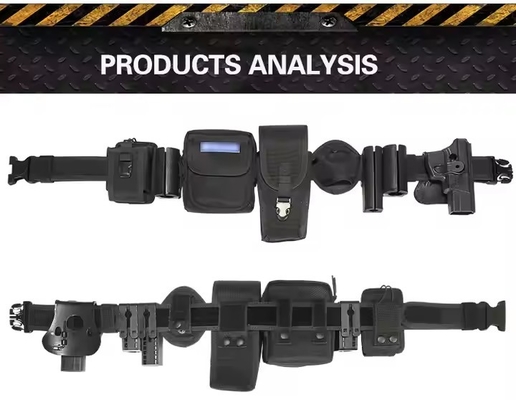 Cintura da caccia Nero Nylon a rilascio rapido Guinzaglio attrezzatura tattica addestramento Molle Holster cintura tattica uomini