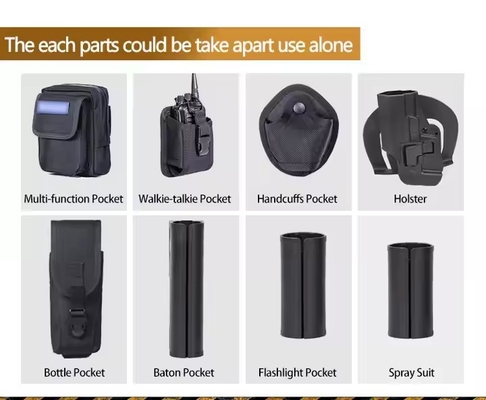 Cintura da caccia Nero Nylon a rilascio rapido Guinzaglio attrezzatura tattica addestramento Molle Holster cintura tattica uomini