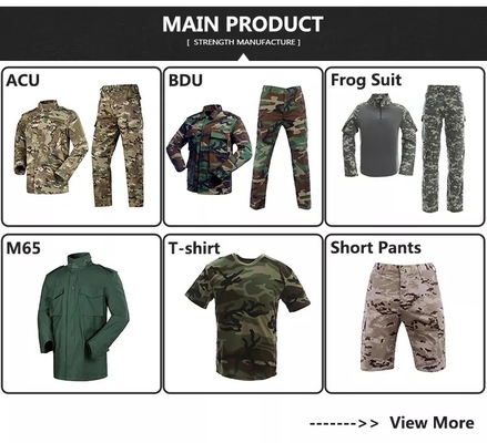 La camicia tattica uniforme di combattimento dell'esercito su ordinazione ansima Airsoft che cerca il cammuffamento Bdu dell'abito