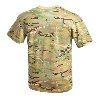 Combattimento durevole 100% del cammuffamento della maglietta militare dell'esercito del cotone